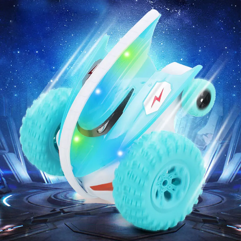 2 4 г мини Devil Fish RC трюк автомобиль прыгающий Багги мультфильм модель бездорожья