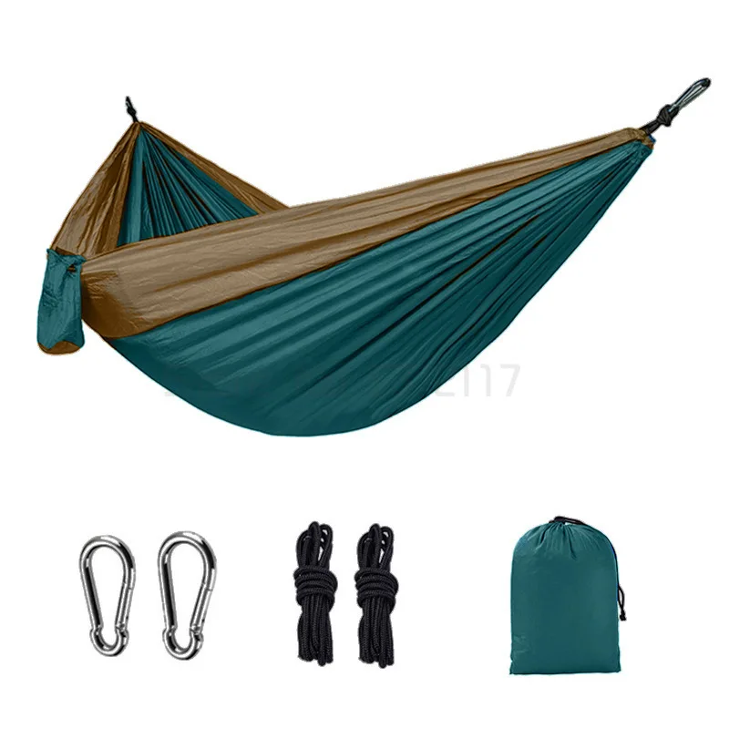 

Outdoor double Hammock Portable Parachute Cloth 2 Person hamaca hamak rede Garden hanging chair sleeping travel swing hamac