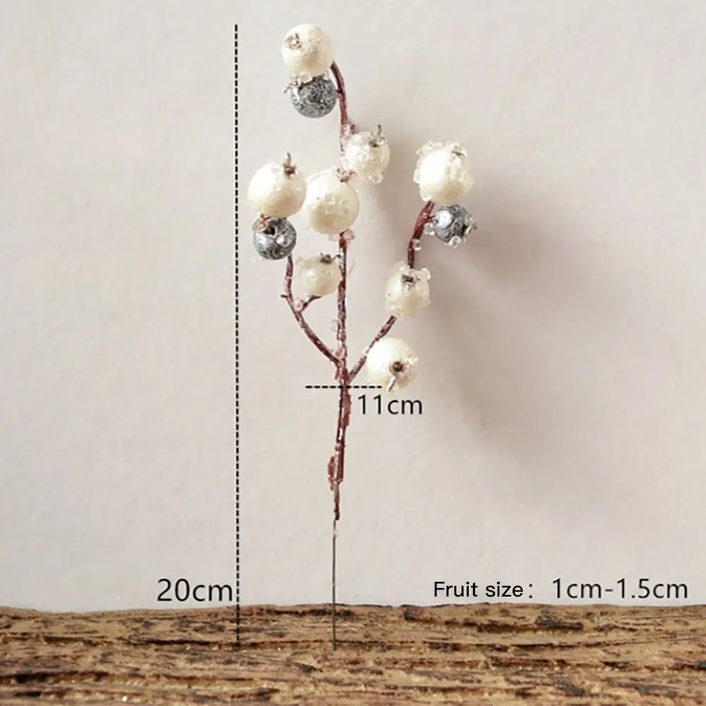 Искусственные цветы ветка для Рождественского украшения Рождественская ягода