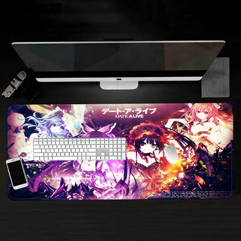 

BBTHBDNBY DATE A LIVE Beautiful Laptop Gaming Mice Mousepad Size for CSGO Game Player Desktop PC Computer Laptop