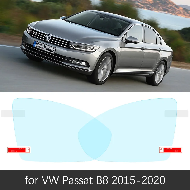 VW Passat B8 Для Volkswagen VW Passat B5 B5.5 B6 B7 B8 CC 1997~ полное покрытие зеркало заднего вида противотуманные непромокаемые противотуманные пленки аксессуары - Color Name: VW Passat B8