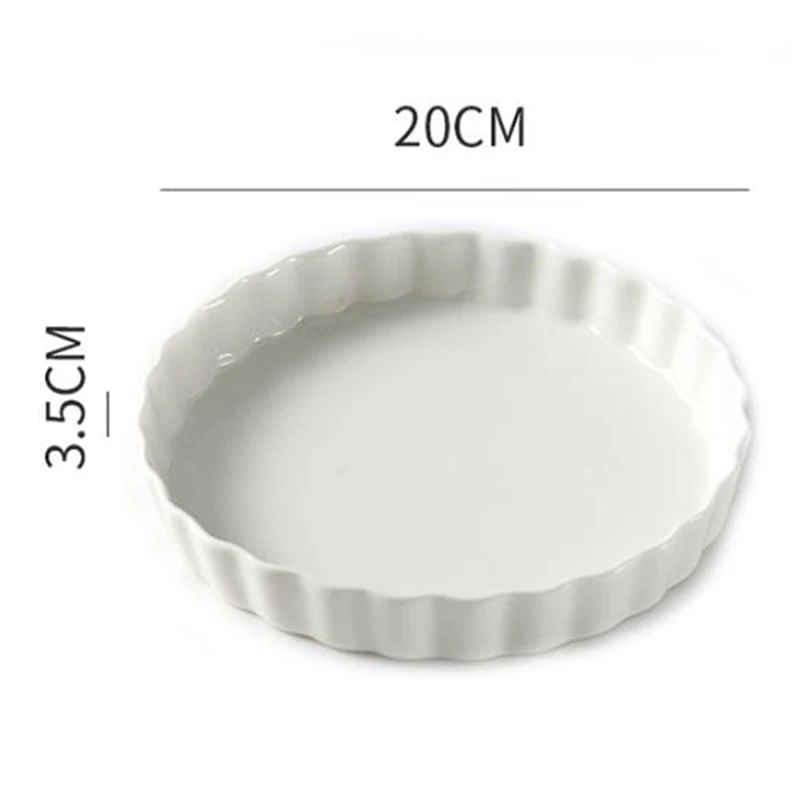 8 дюймов керамическая круглая тарелка для сыра сковорода пиццы противень выпечки