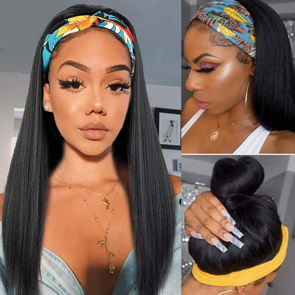 Дешевые искусственные Человеческие волосы Remy прямые человеческие парик из