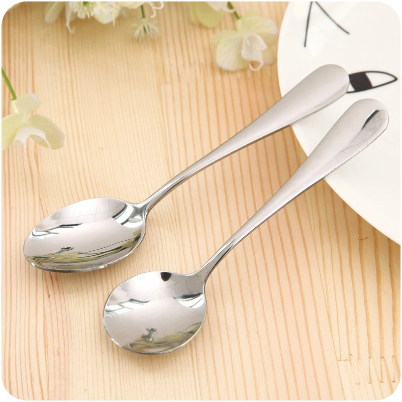 Круглая ложка из нержавеющей стали с длинной ручкой Пивоваренная для кофе