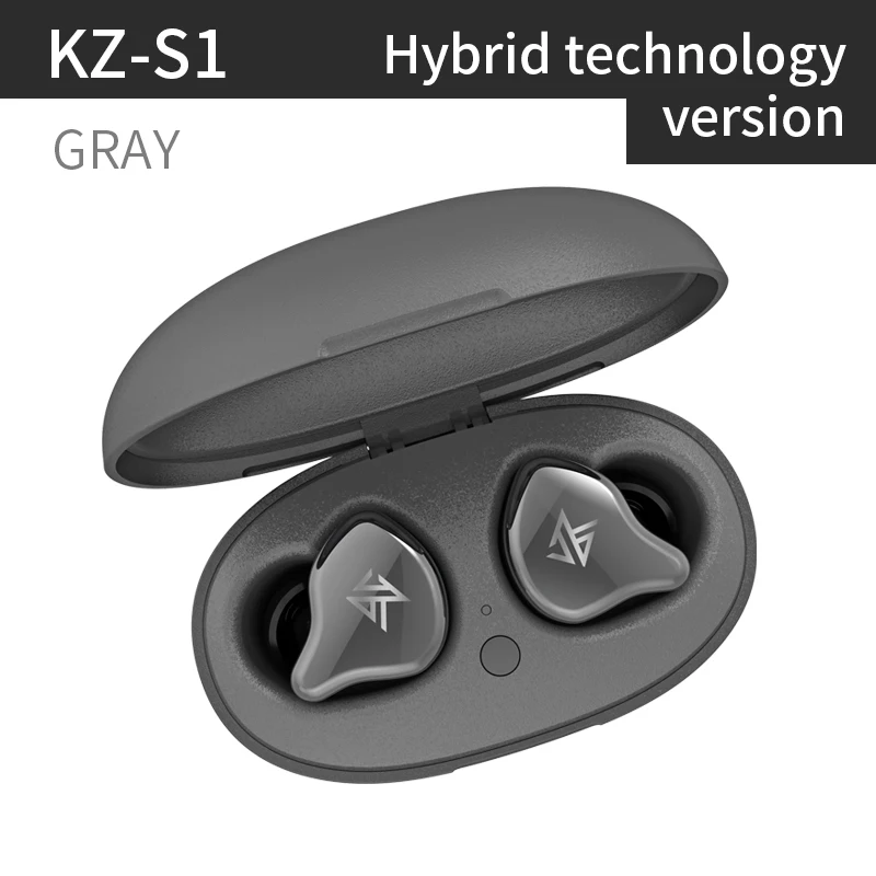 grey S1 В ухо наушник двойной динамический Drive HIFI наушники диджея наушники для T2 PRO T2 V30 V80 AS10 ZS10 ZST ZSN C10 - Цвет: grey S1