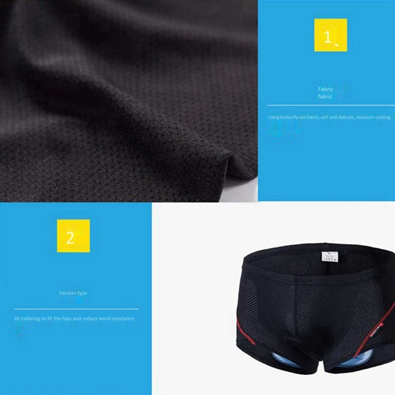 

Bike Shorts Sponge Gel 3D Padded Bicycle MTB Liner Shorts Cycling Underwear