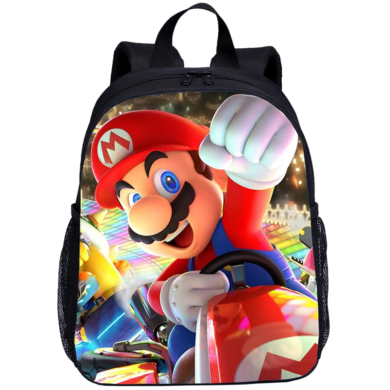 Школьные ранцы с мультипликационным принтом Super Mario, детский рюкзак, милые дорожные сумки для детского сада, сумки для девочек и мальчиков с ...