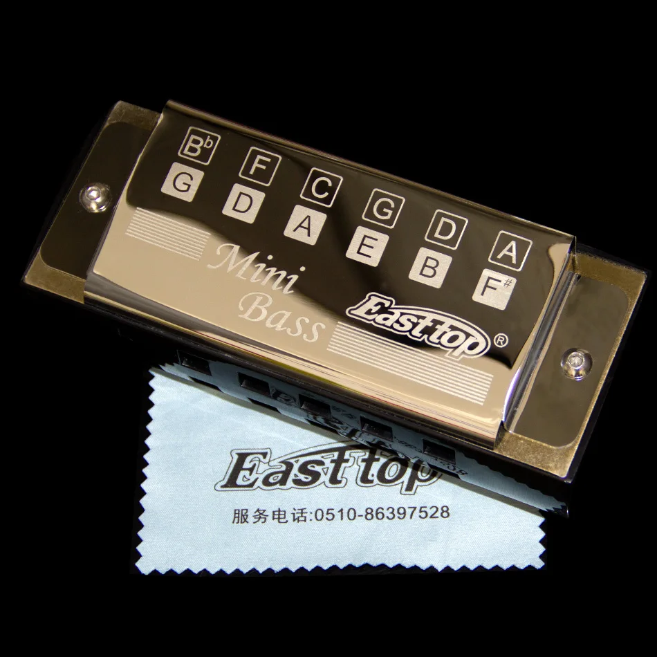 EASTTOP профессиональные Губная гармошка ансамбль Новинка Мини басовая Медь ABS