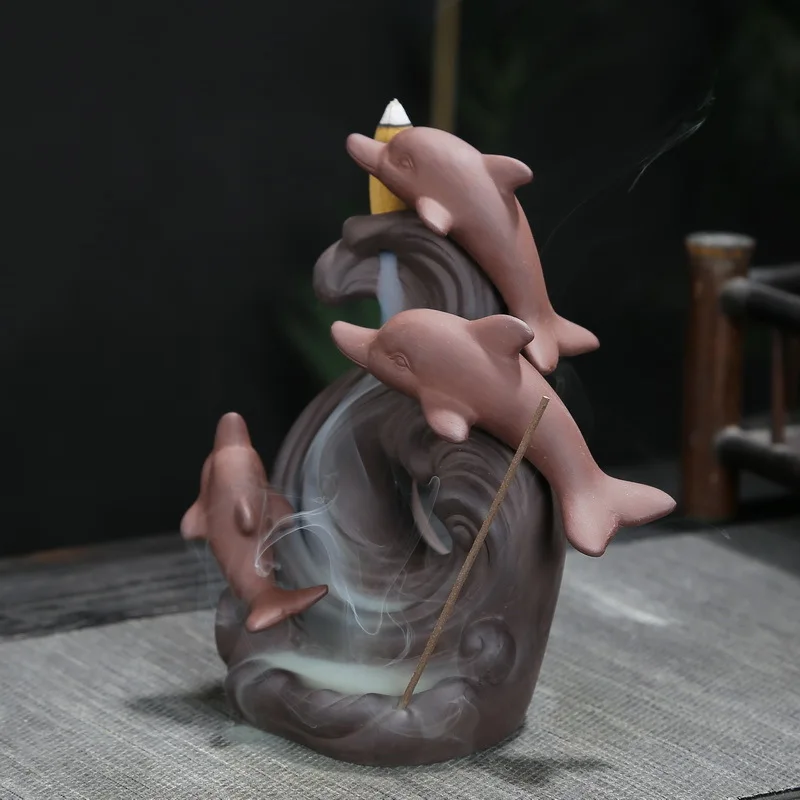 Ароматическая курильница в виде дельфина домашний декор для комнаты поджигатель