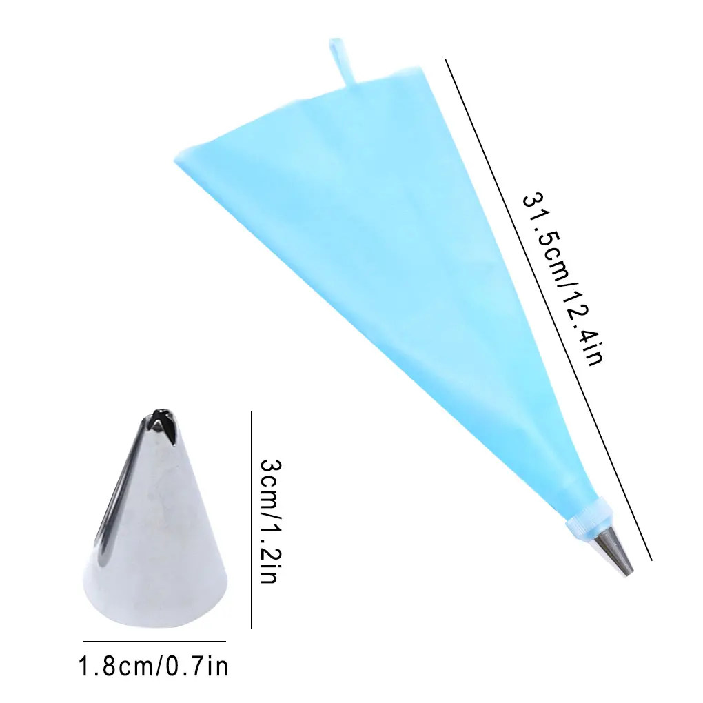 16pcs/Set Confectionery Bag With Nozzles Icing Piping Tip Stainless Steel Cake Decorating Tool Pastry Cream Spout For Baking | Дом и сад