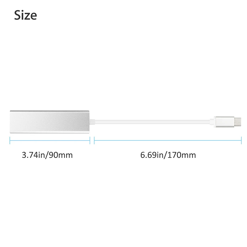 USB C концентратор Gigabit Ethernet Rj45 Lan адаптер Тип к 3 0 HUB10/100/1000 сетевая карта для MacBook