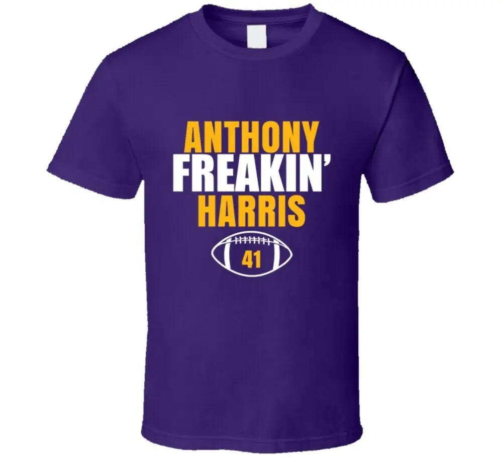 Лето 2019 Anthony Freakin Harris Minnesota Footbalerl Спортивная футболка с вентилятором Майкл Джексон
