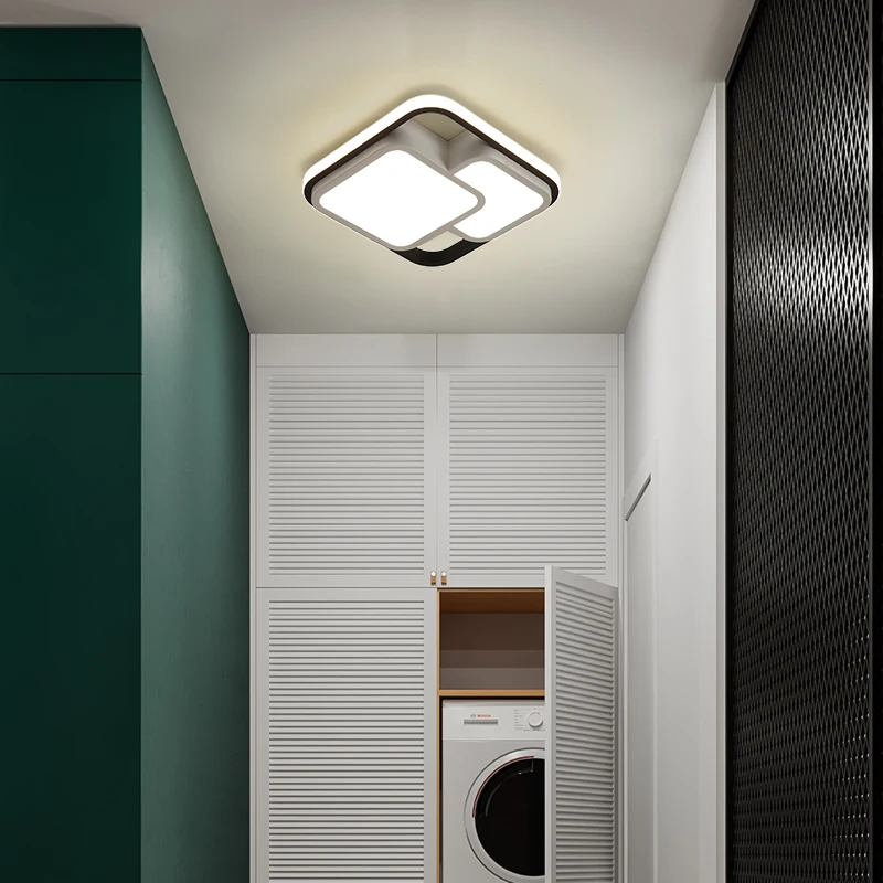 Современный потолочный светильник s 17 Вт для прихожей балкона коридора черный +