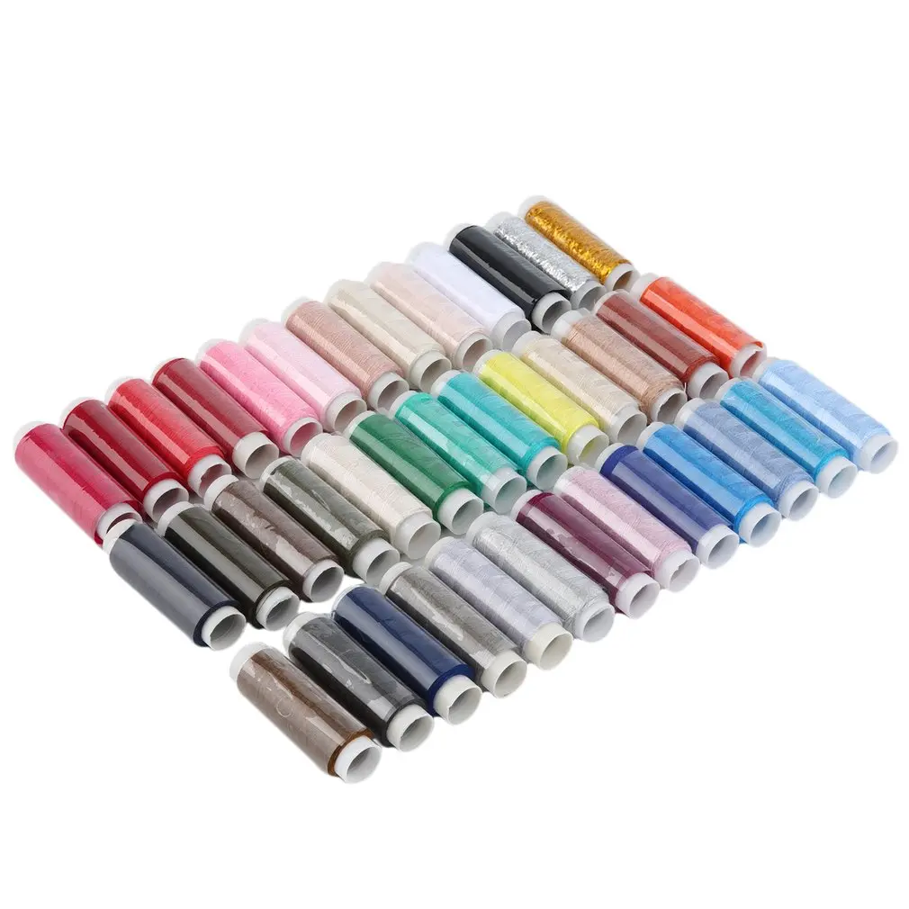 1 комплект 39 шт. 2017 новое поступление 200 ярд смешанные цвета полиэстер Катушка