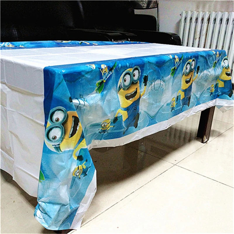 Minions Чехол для телефона «Микки и Минни Маус» 95car принцесса Русалка Мститель Супермен Человек Паук Пикачу скатерть на день рождения принадлежности для детей - Цвет: Minions