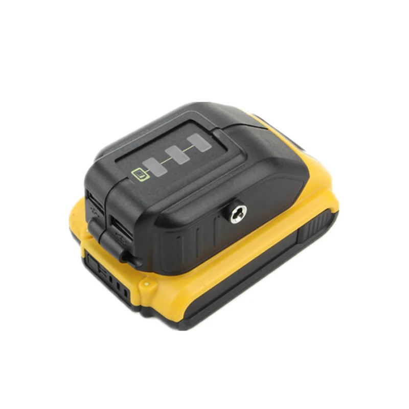 USB конвертер зарядное устройство двойной порт для DEWALT DCB091 12V 18V 20V литий-ионный