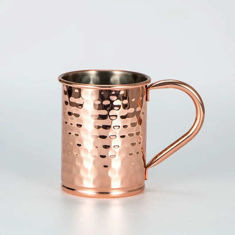 

400ML Pure Copper Cocktail Food Juice Drink Bear Cup Mugs Water Beer Coffee Tea Milk Bottle Mugs Cup