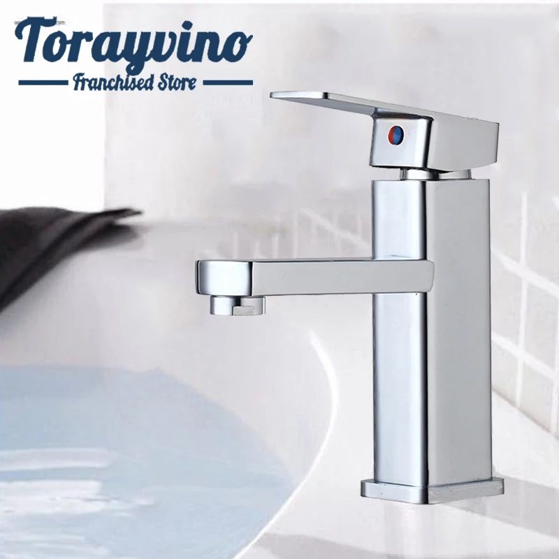 Смеситель Torayvino RU для раковины в ванной комнате роскошный хромированный с
