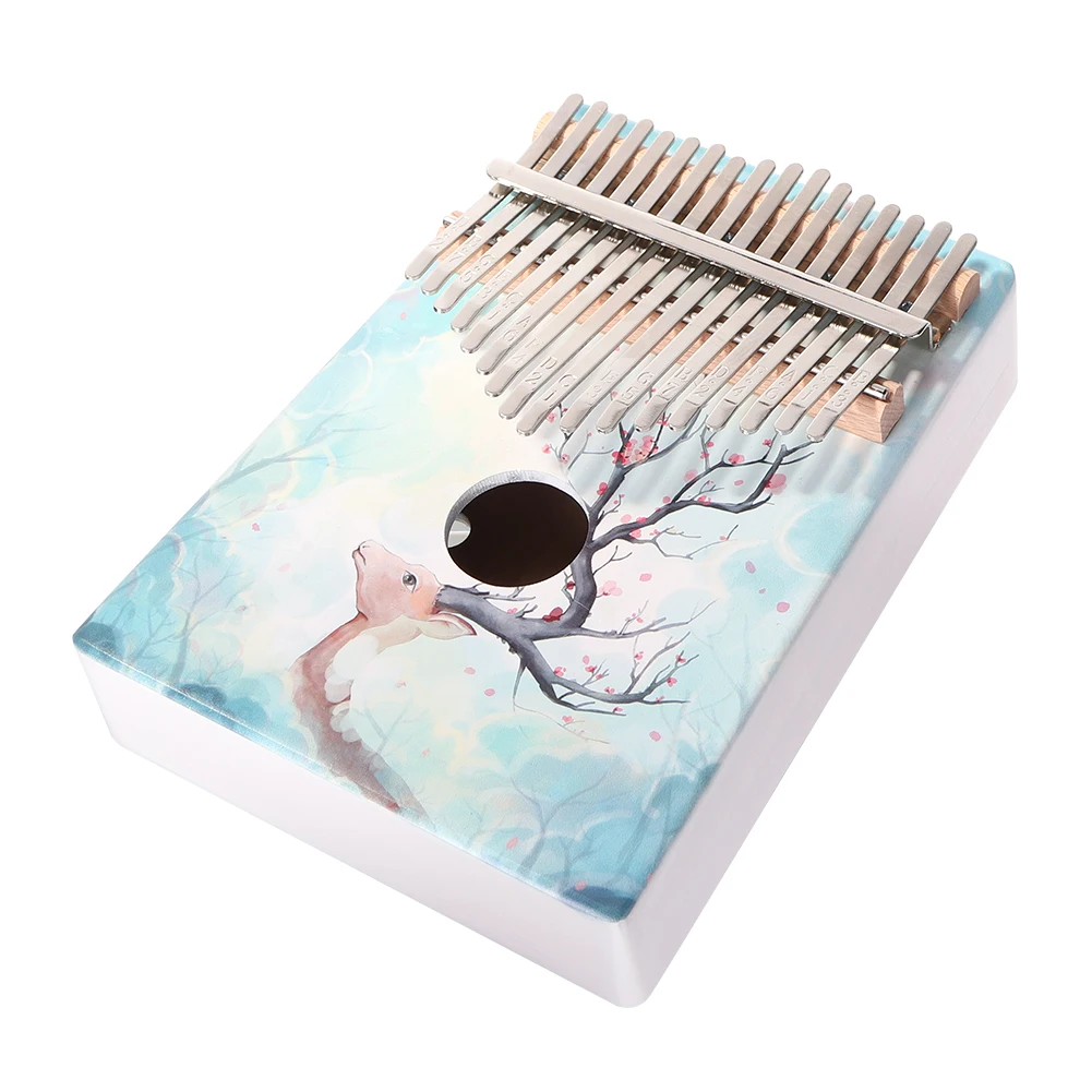 Красное дерево Kalimba музыкальный инструмент 17 клавиш Pro Пальчиковое фортепиано