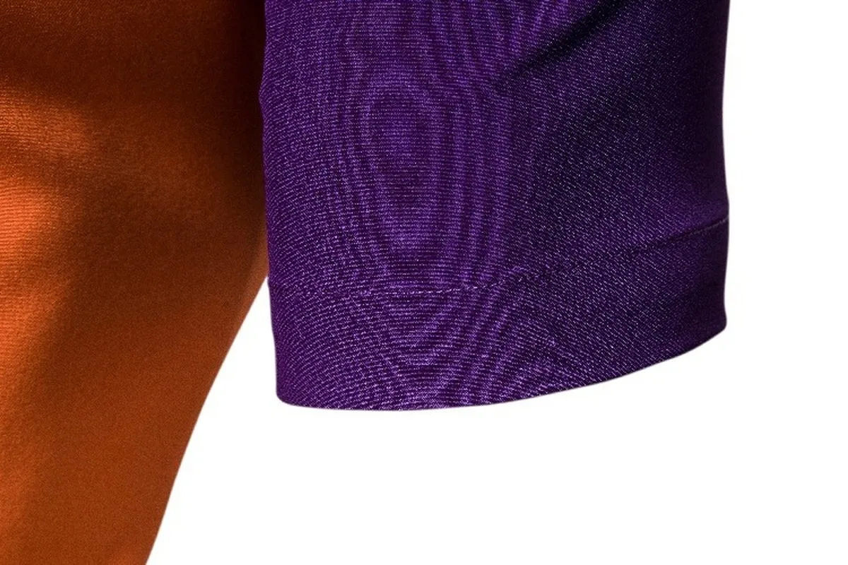 

Ropa De Hombre 2021 New Men's Fashion Casual Color Matching Short-sleeved Shirt