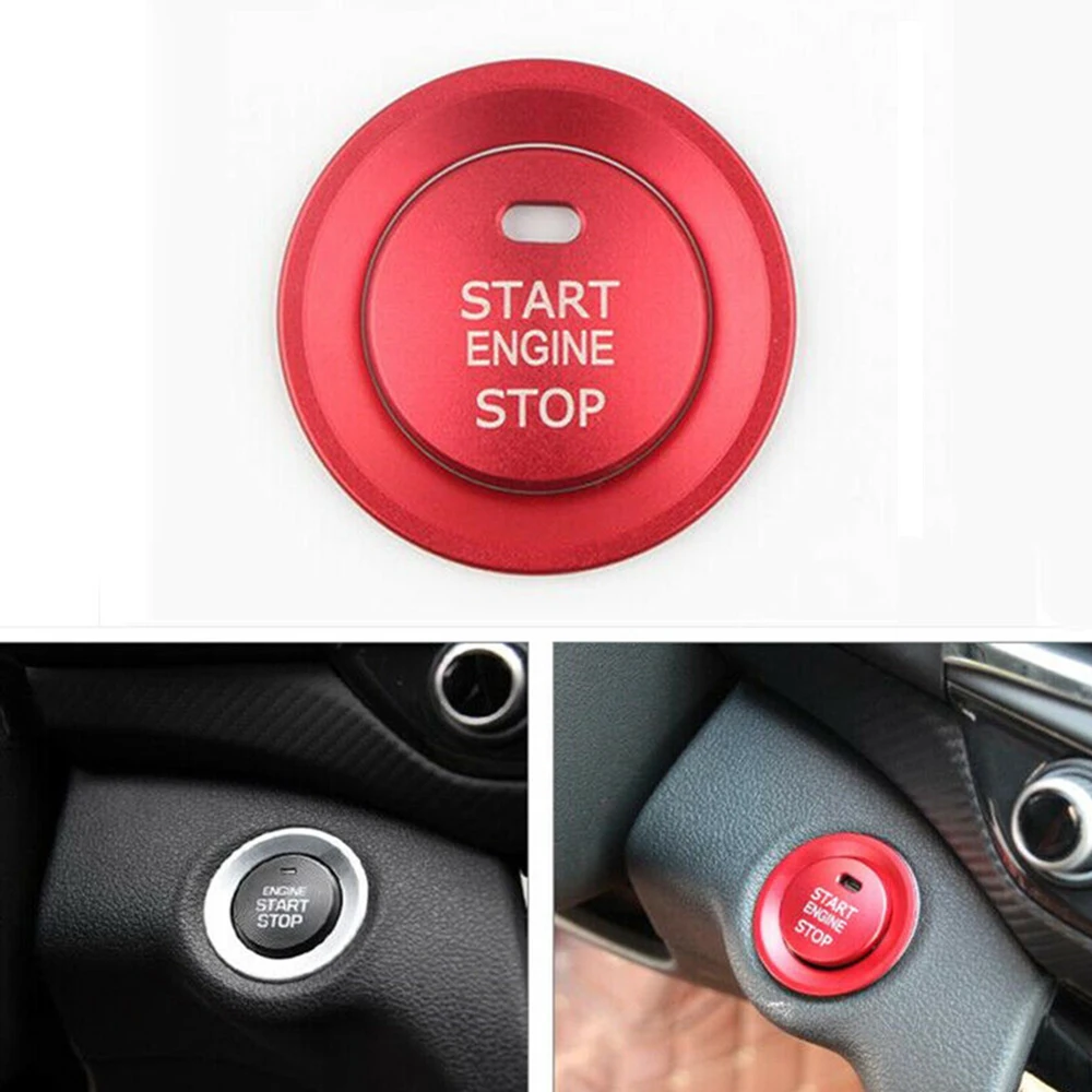 Кольцо наклейки на кнопки для салона автомобиля Elantra Avante 2017 2020 красный