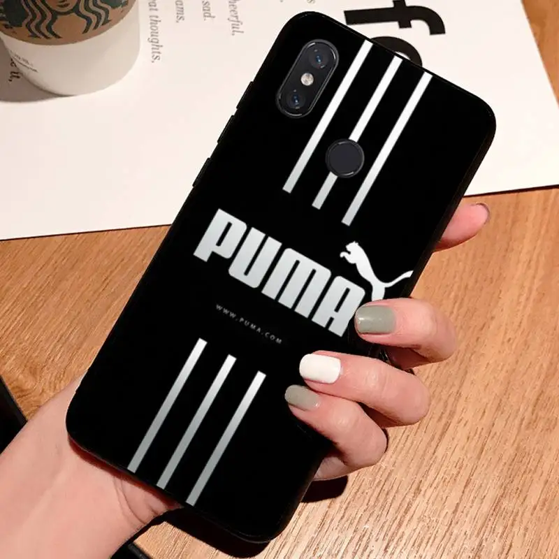 

Luxury Sports fashion brand PUMA high quality Phone Case funda For Xiaomi Redmi note 7 8 9 t k30 max3 9 s 10 pro lite