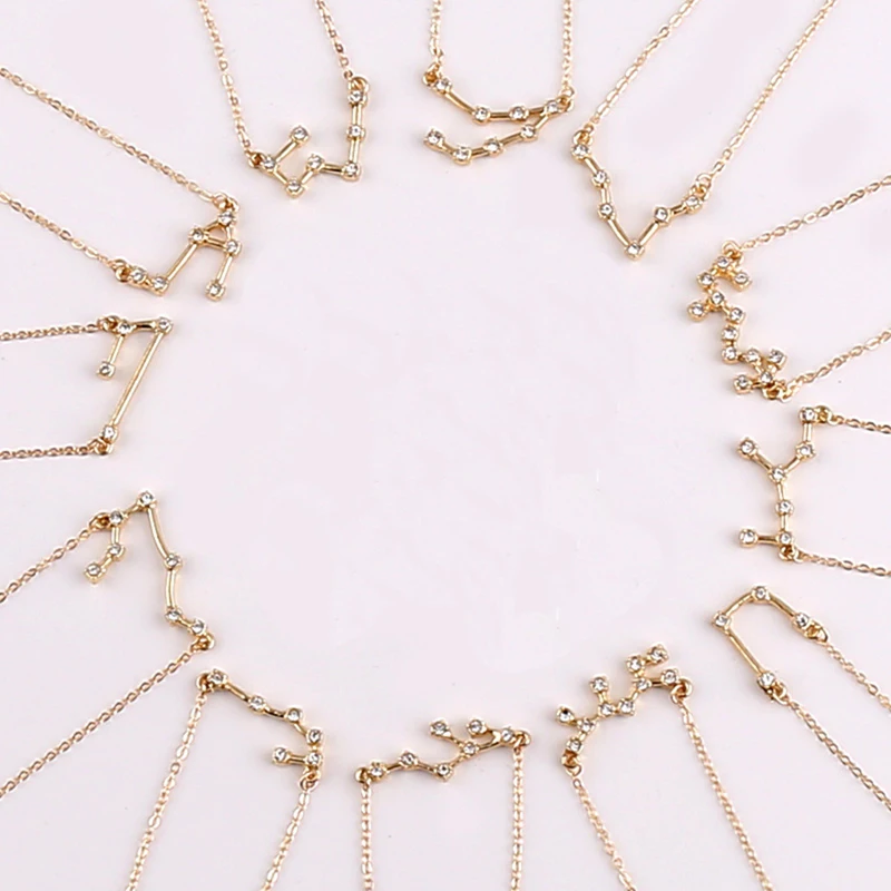 Todorova 12 знаков зодиака ожерелье с кристаллами тавра Козерога Скорпион созвездий