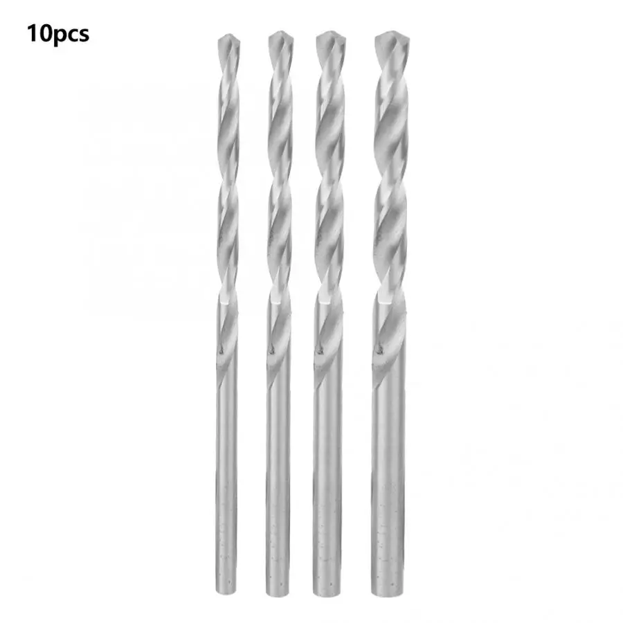 10 шт. сверло с цилиндрическим хвостовиком быстрорежущее стальное из
