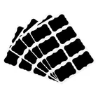 48 шт.компл. 5x3,5 см со стирающимися чернилами доска Стикеры ремесло Кухня банки Организатор этикетки доска меловая Стикеры черная доска