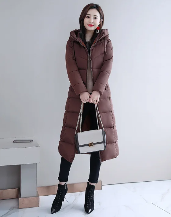 

M-5XL plus size woman jacket winter new solid thick slim zipper women Down jacket outerwear coats 2020 khaki black red coffee