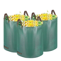 500l large capacity garden bag heavy duty yard leaf weeds grass container light trash can garden garbage waste storage bag