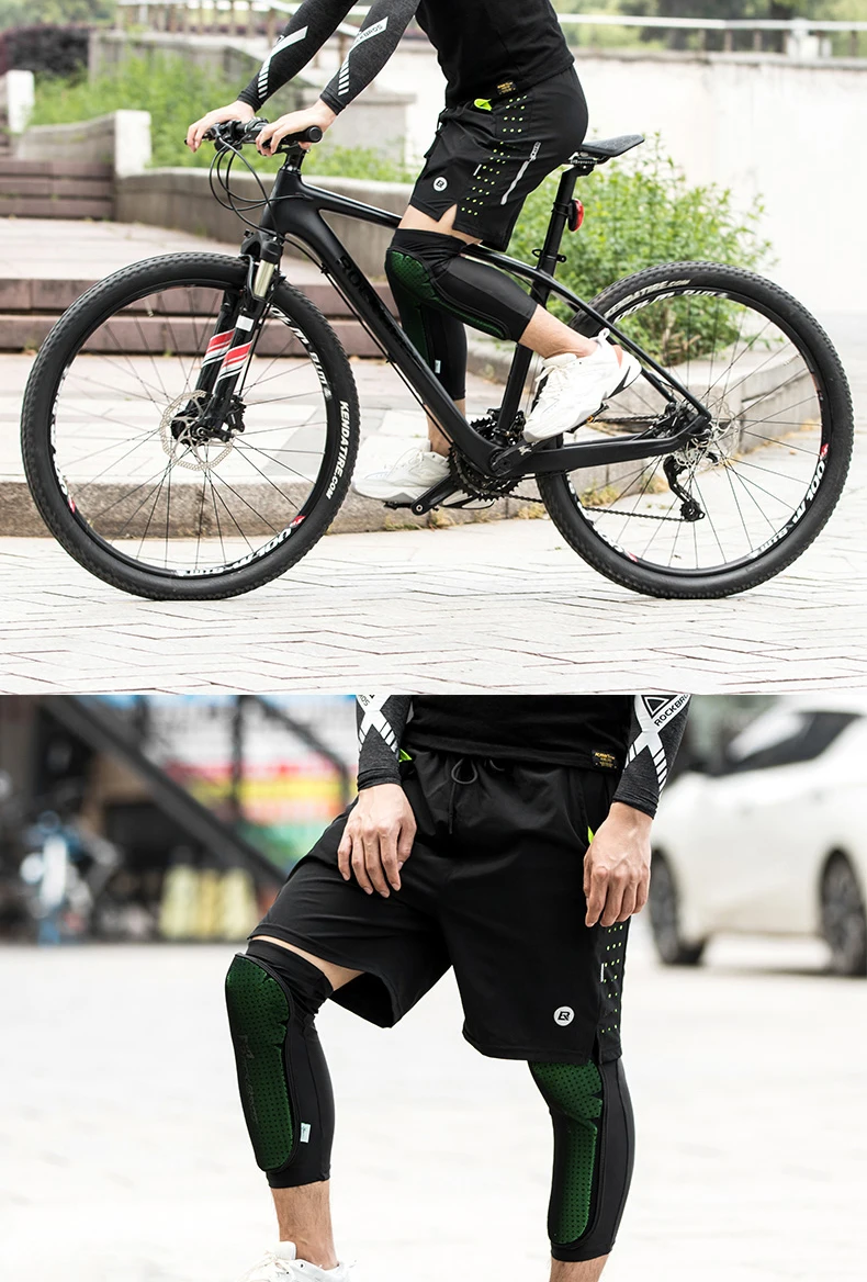 ROCKBROS спортивные гетры согревают MTB Велоспорт велосипедные наколенники защитные наколенники походные футбольные походные Леггинсы Гетры