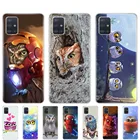 Силиконовый чехол для телефона samsung galaxy A31, A41, A51, A71, A01, A81, A91, A30S, A20S, A50S, M30S, M40S, милые Мультяшные совы
