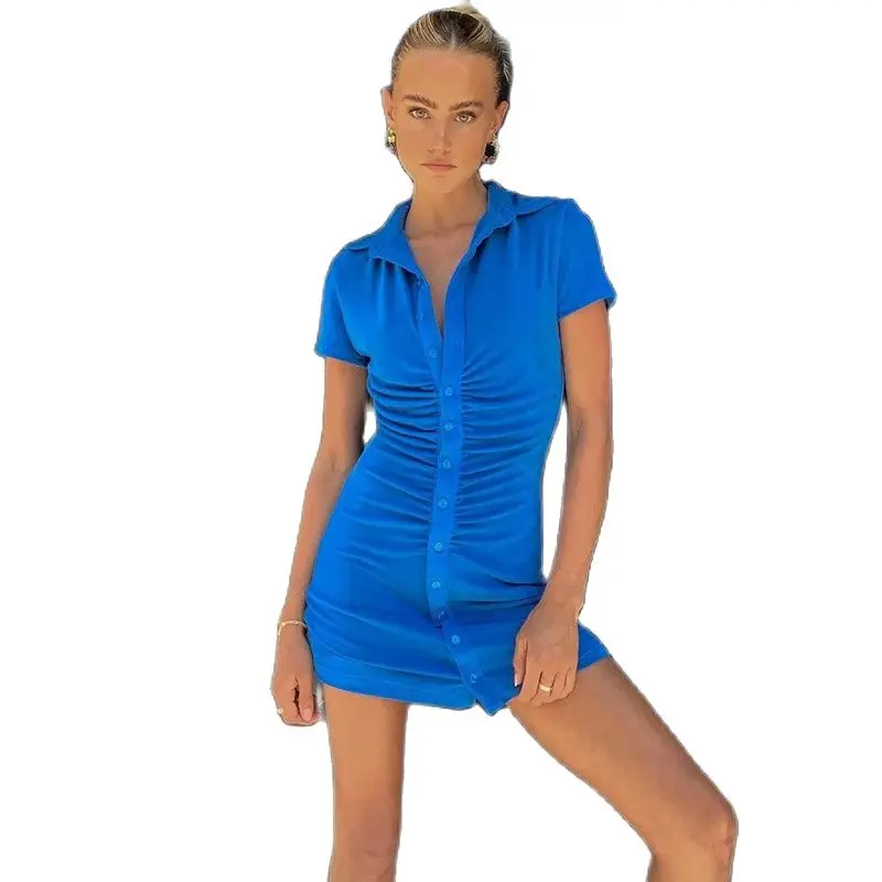 

Сексуальное облегающее мини-платье, женское зеленое клубвечерние вечернее платье, короткие платья с отложным воротником на пуговицах, женс...