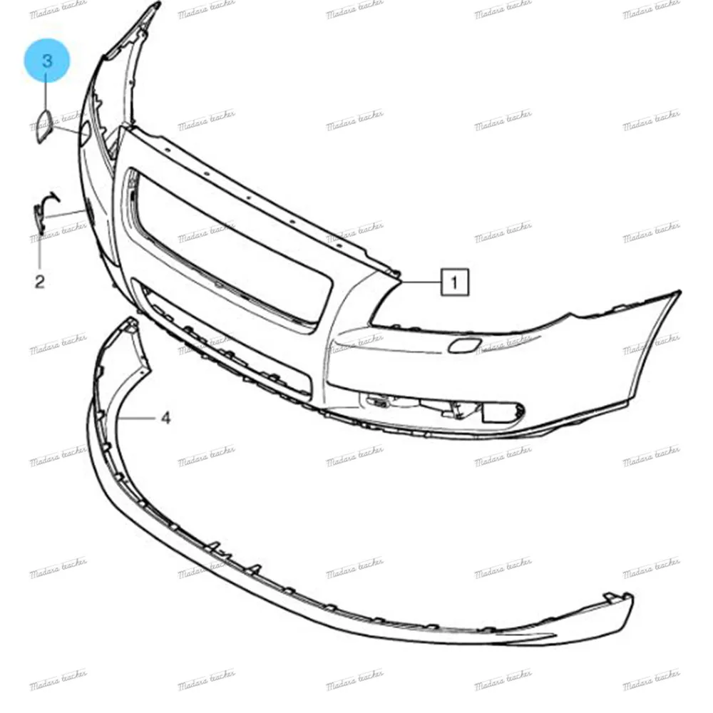 39870060 39870059 для Volvo S80 2007 2010 2013 автомобильный передний левый и правый бампер