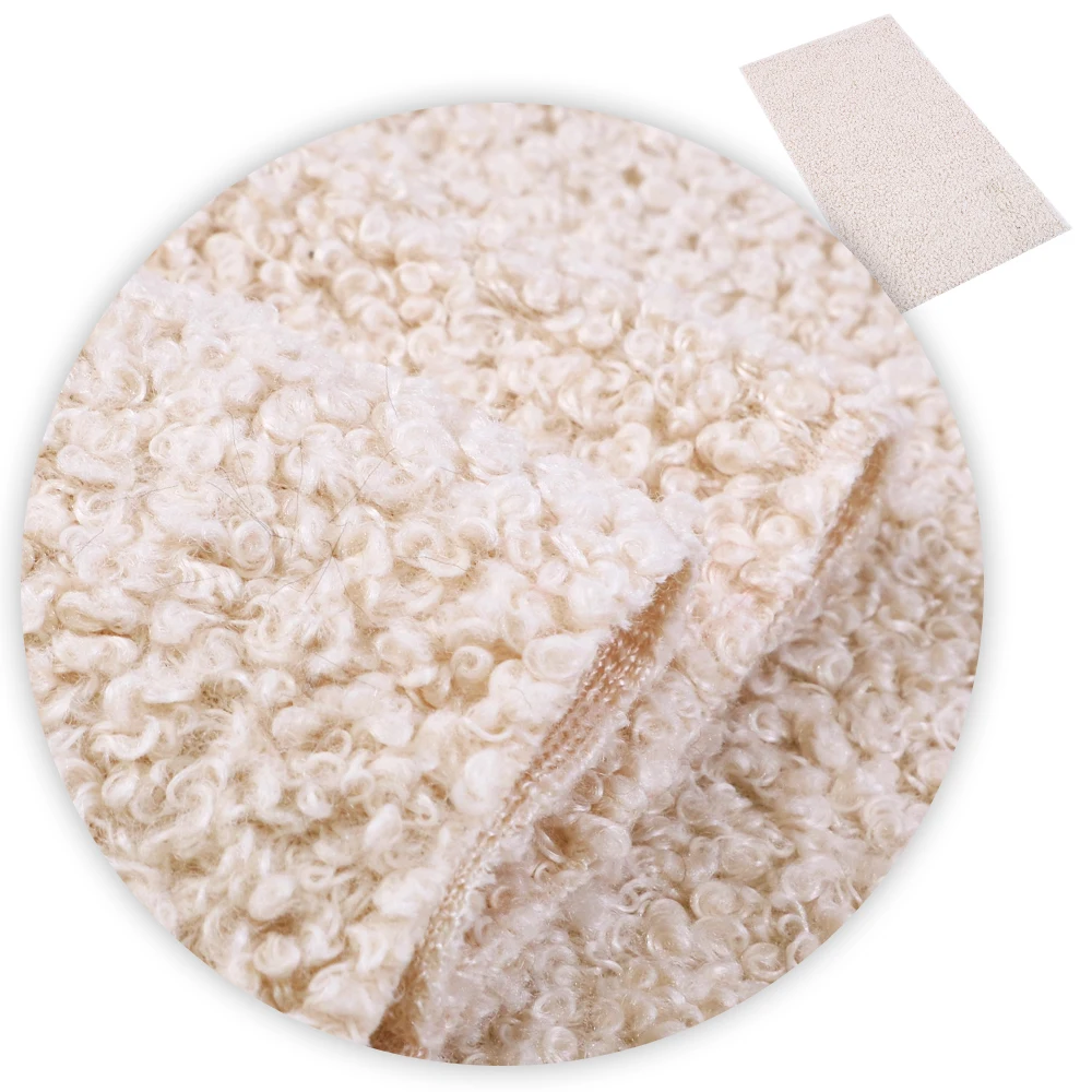 Роскошная круглая мягкая овечья шерстяная ткань 20*33 см материал флисовая