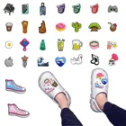 Украшения для обуви, из ПВХ, в виде кокоса, кофе, кактуса, 10 шт.