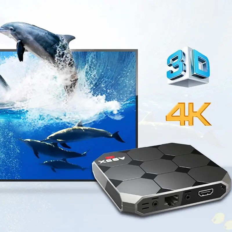 2018 A95X R2 TV Box Amlogic S905W 2 4 GHz 4K WiFi Android 7 1 домашний медиаплеер US plug|ТВ-приставки и
