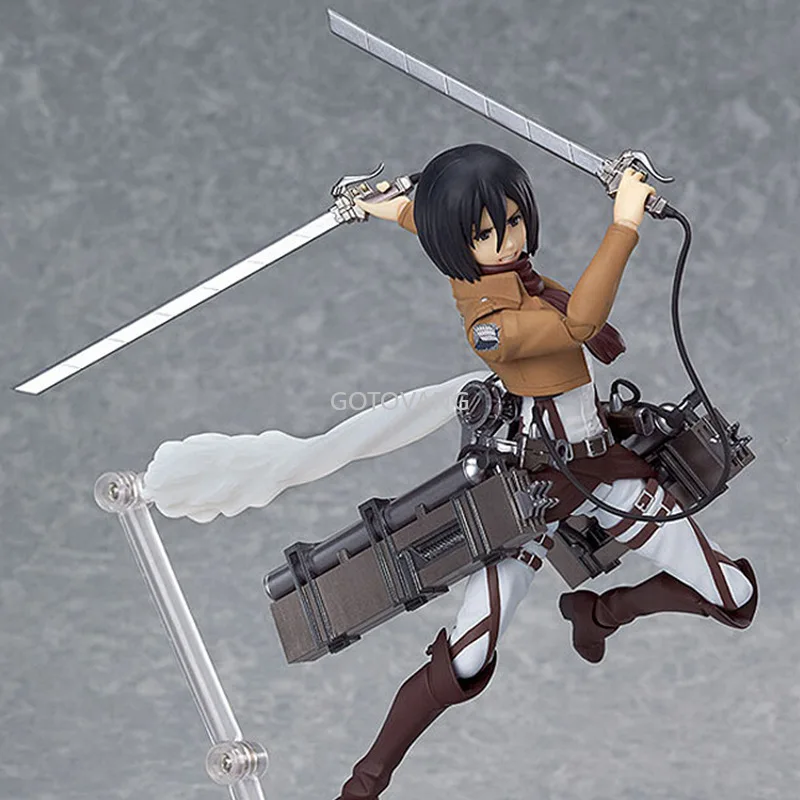 15CM Anime Attack on Titan Action Figures Ackerman Levi Rivaille Figma 203 207 213 Dolls PVC Figure Collective Toy | Игрушки и хобби