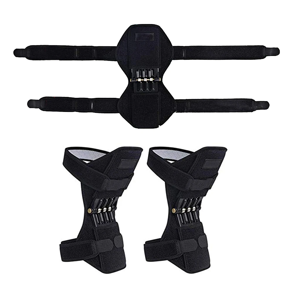 1 пара мощный шарнирный наколенник s Power ful Rebound Spring Force поддержка колена