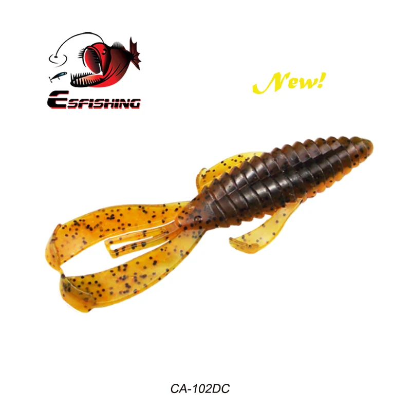 Рыболовные приманки Esfishing, новые приманки Rage, Craw, 100 мм, 8,2 г, 6 шт., мягкие приманки для ловли карпа, рыболовные аксессуары, воблер - Цвет: CA102DC