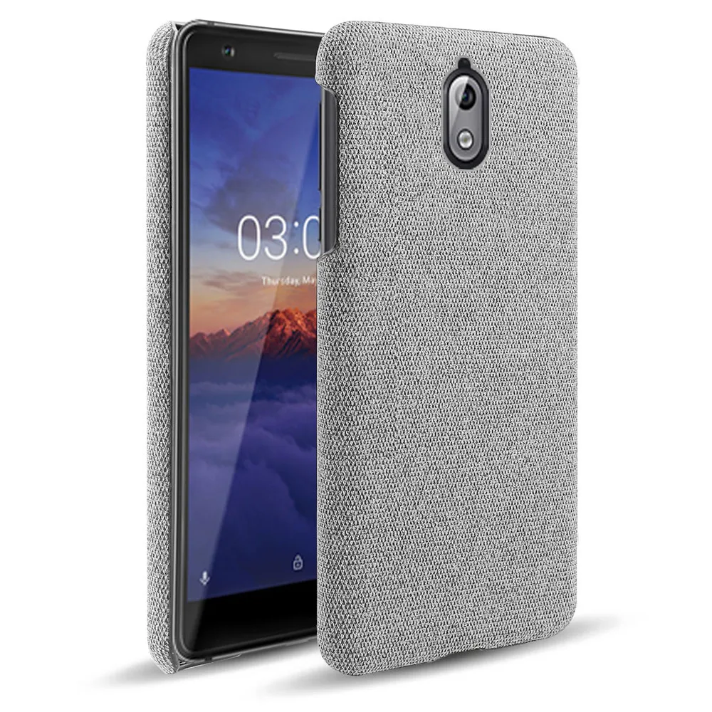 

Cloth Cases For Nokia 3.1 Case Slim Retro Cloth Hard Cover For Nokia 3.1 TA-1049, TA-1057, TA-1063, TA-1070, TA-1074 Coque Funda