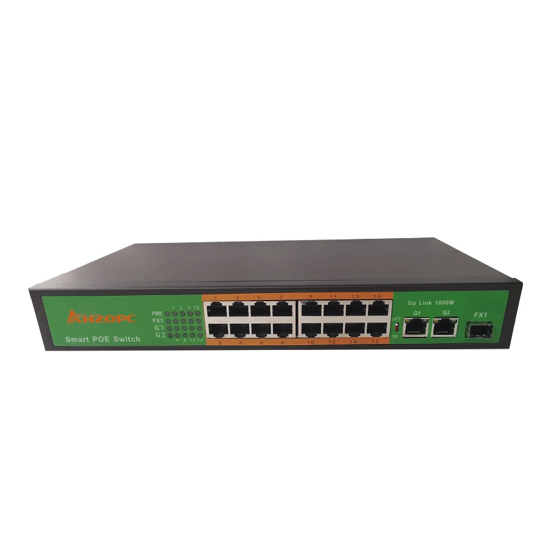 High quality all-around 8 ports 16 ports intelligent POE switch 1 optical 8 electric 1 optical 16 electric POE