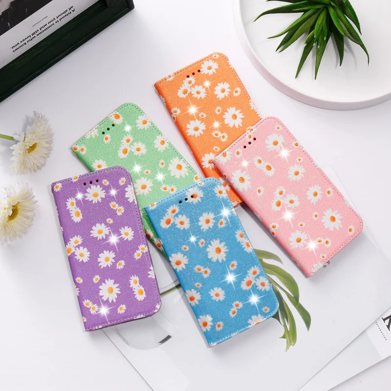 

Glitter Leather Case For Samsung Galaxy S20 S10 Ultra S10E For Note 10 Lite Plus Pro 5G Flip Stand Wallet Case Cover Etui