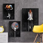 Картина астронавт Космос мечты звезды лимит холст постеры и принты настенные картины куоры для гостиной Декор без рамки