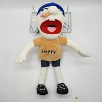 2022 new cartoon jeffy the puppet plush toy soft stuffed peluches dolls christmas birthday gift for girls kids