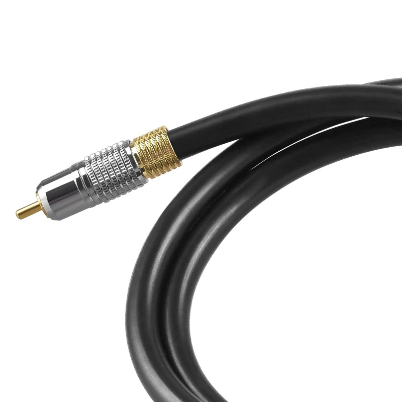 

Fever HIFI Digital Audio Coaxial Cable Coaxial75 Ohm Subwoofer Line SPDIF Line Lotus Line 1M/3.28Ft
