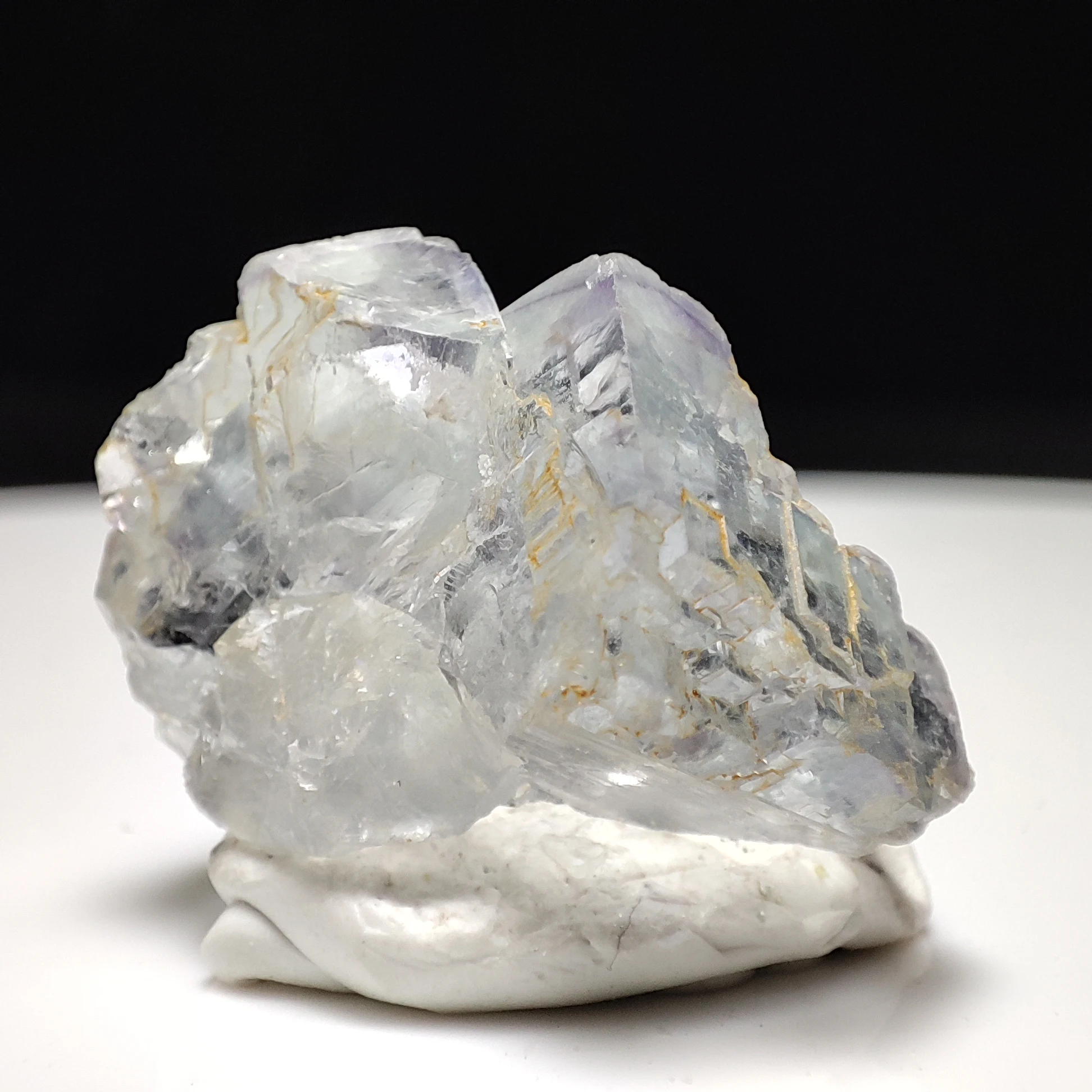 

12.7g Natural Blue Transparent Fluorite Calcite Mineral Specimen Aquarium Interior Decoration Crystal and Stone Healing
