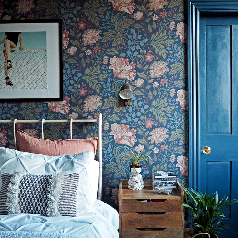 

beibehang custom Nordic pastoral flowers photo mural wallpapers for Living Room TV Background Wall Papers Home Decor decoration