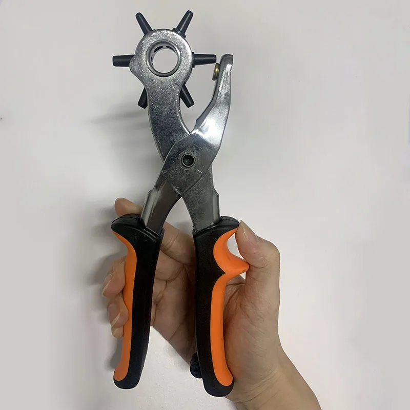 

Heavy Duty Leather Belt Hole Punch Plier Eyelet Puncher Revolve Sewing Machine Bag Setter Tool Watchband Household Strap leather